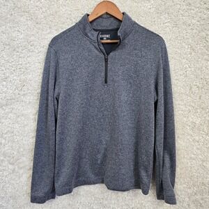 Rhone Commuter 1/4 Zip Sweater Men's Size Medium Gray Knit Layers